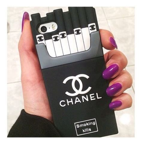 chanel cigarette phone case